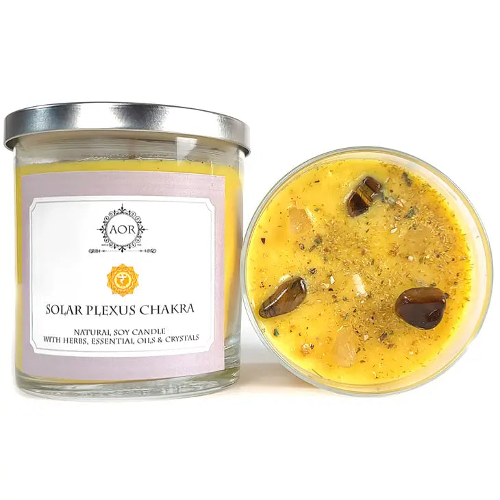 004 - Natural Soy Solar Plexus Chakra Candle by AOR