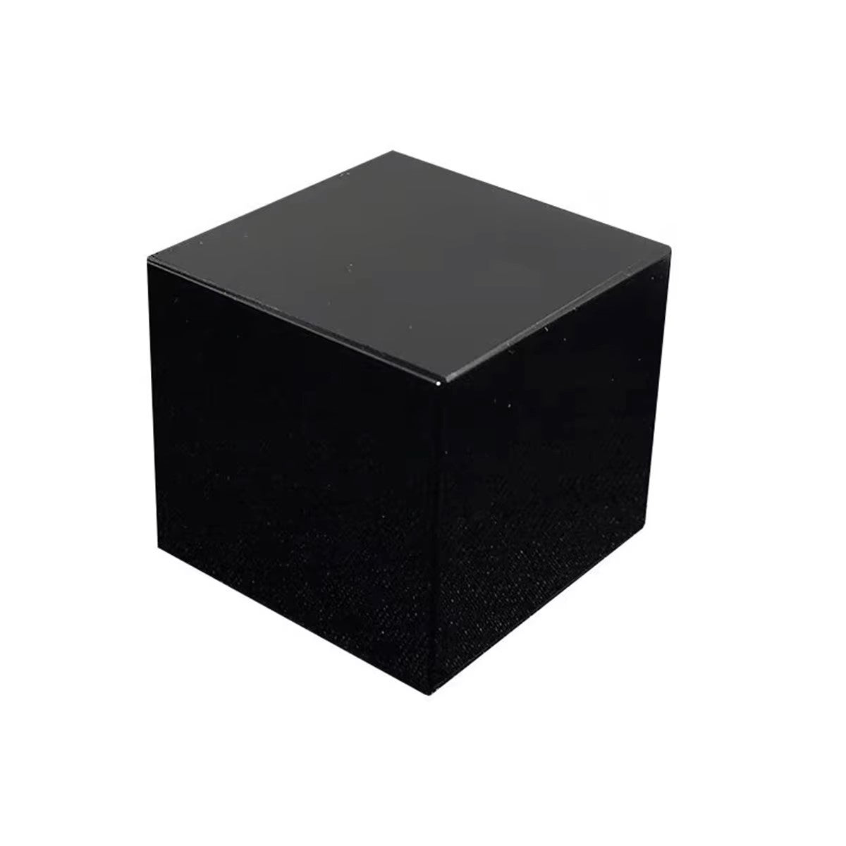 001 - Black Obsidian Cube for Scrying