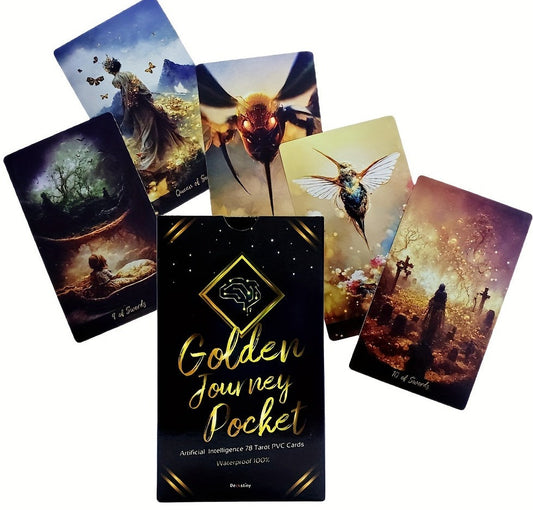 005 - Artificial Intelligence: Golden Journey Tarot Deck for Fated Divination