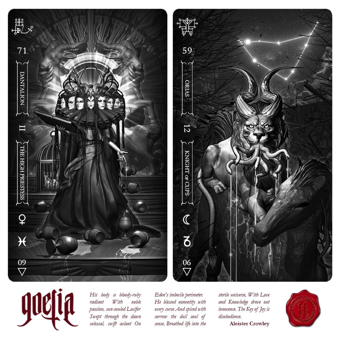 005 - Goetia Tarot In Darkness Deck for Demonic Divination