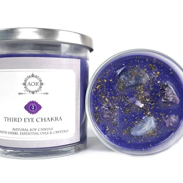 004 - Natural Soy Third Eye Chakra Candle by AOR