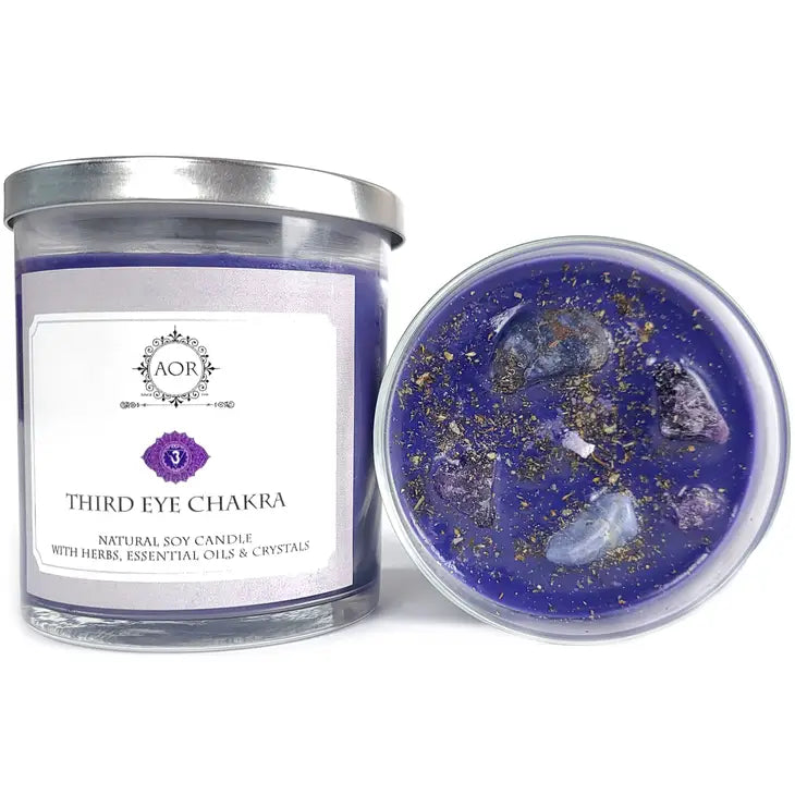 004 - Natural Soy Third Eye Chakra Candle by AOR