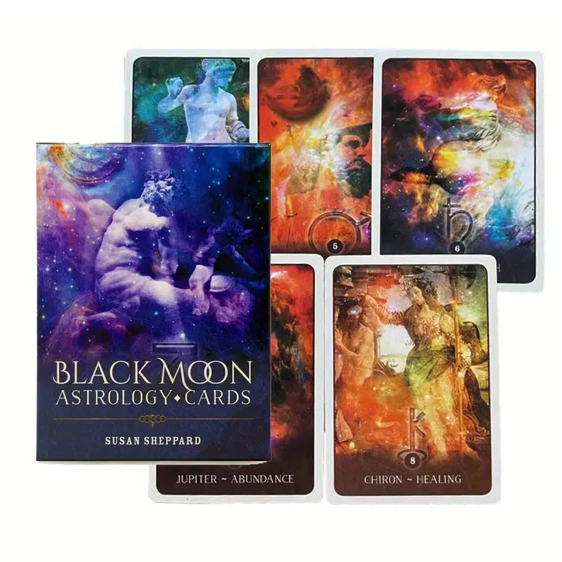 005 - Black Moon Astrology Oracle 52 Cards Deck