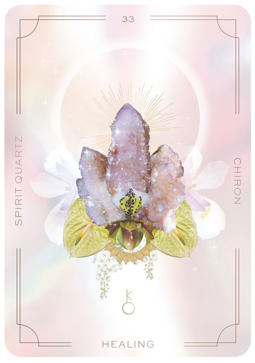 005 - Astral Realms Crystal Oracle 33 Cards Deck