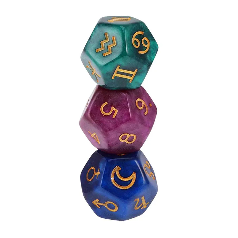 006 - Astrology Tarot Card Constellation Dice