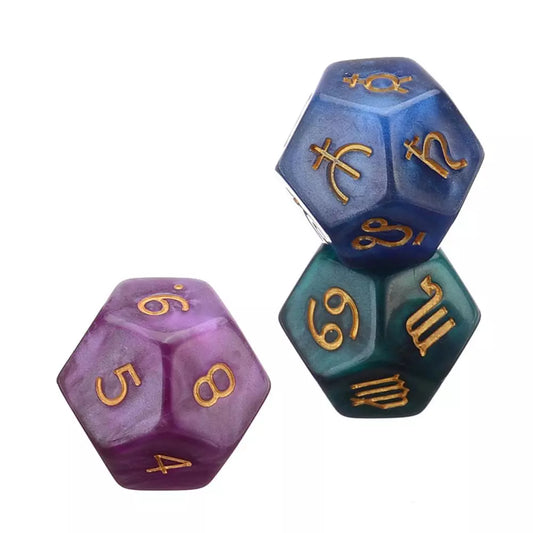 006 - Astrology Tarot Card Constellation Dice