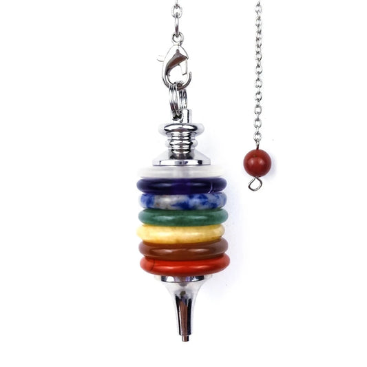 002 - 7 Chakra Reiki Healing Crystals Pendulum