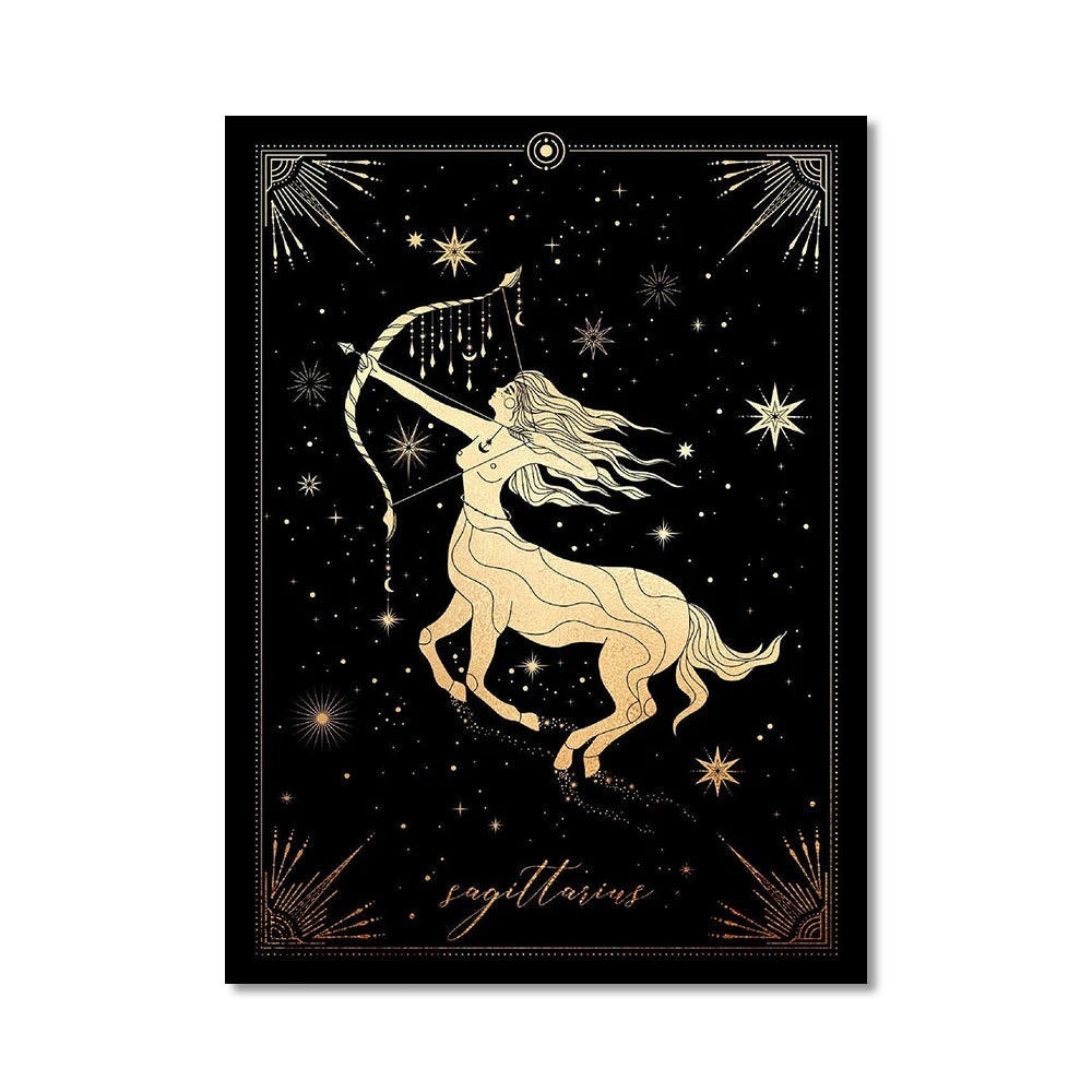 Zodiac Signs of the Feminine Canvas Print