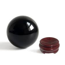 001 - Black Obsidian Crystal Ball for Scrying