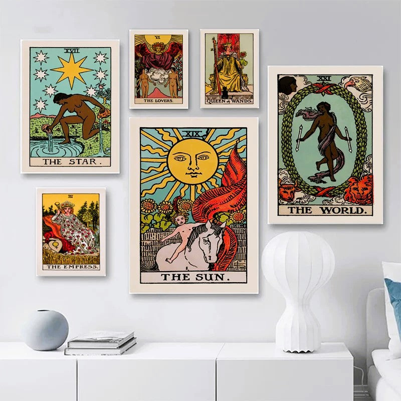 Original Tarot Arcana Canvas Print