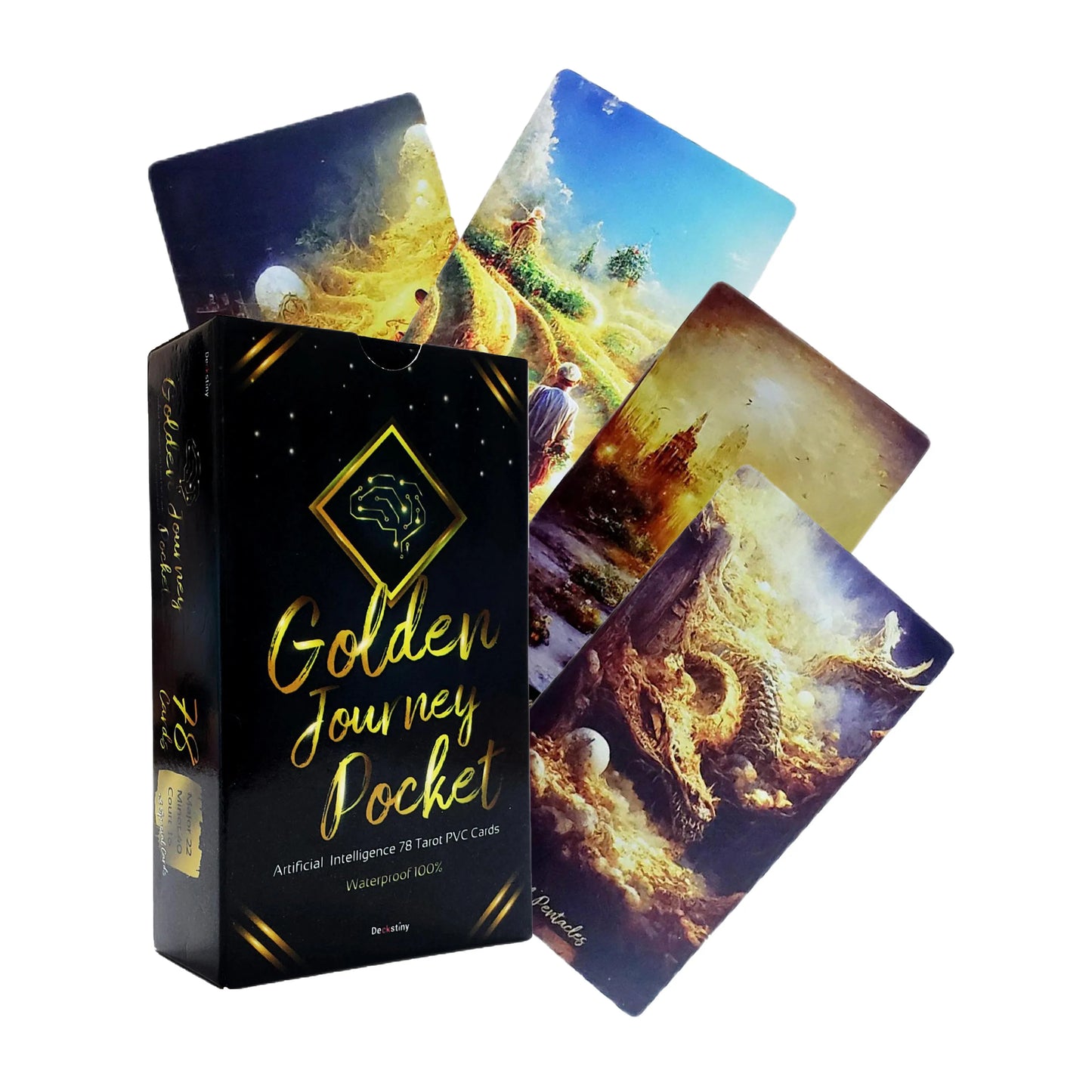 005 - Artificial Intelligence: Golden Journey Tarot Deck for Fated Divination