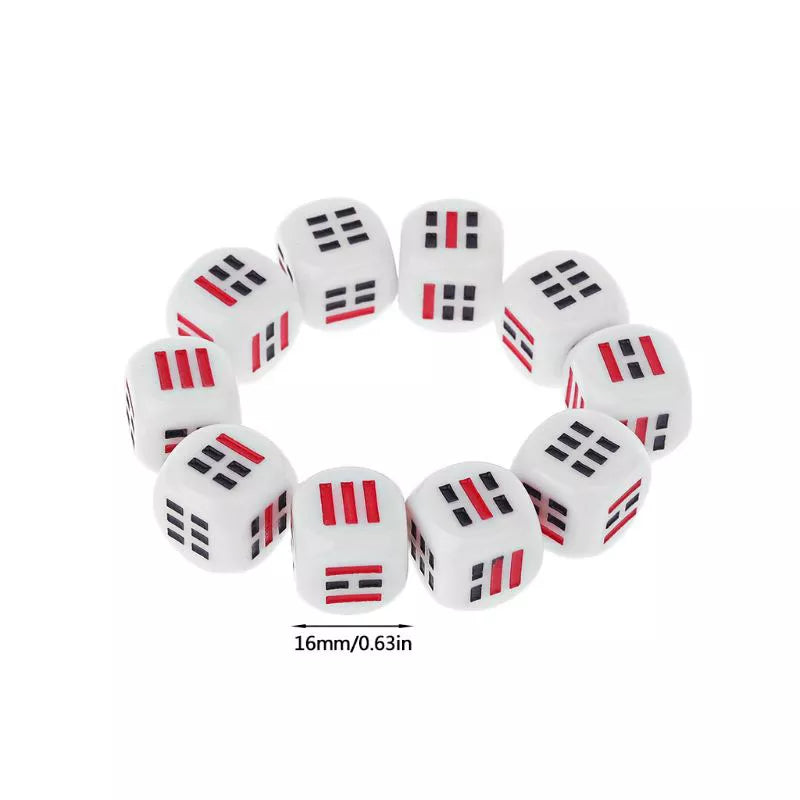 006 - iChing 10PC Dice Set for Fortune Telling