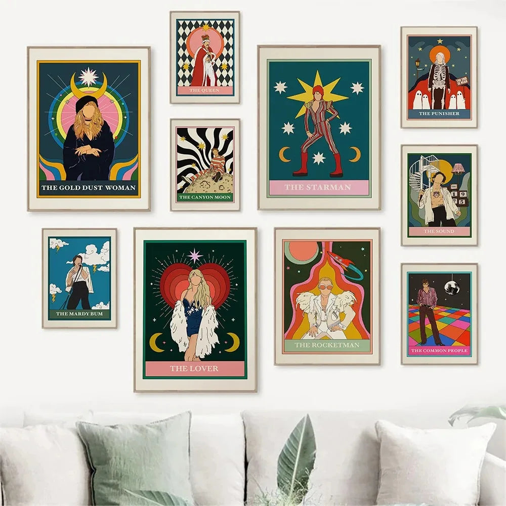 Abstract Tarot Wall Art Canvas Print