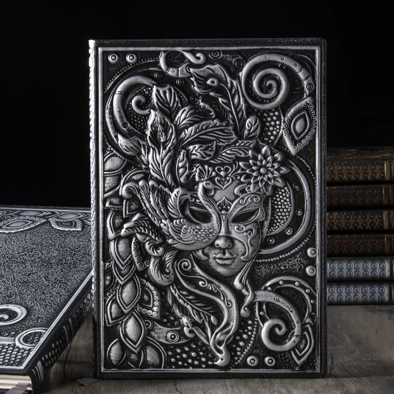 010 - Vintage Leather 3D Embossed Fantasy Journal