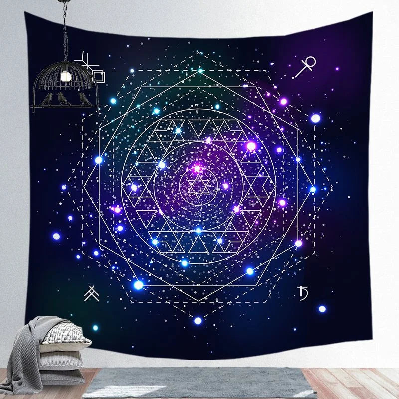 Constellation Wheel Tapestry