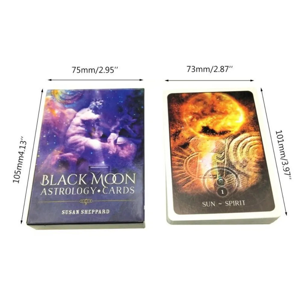 005 - Black Moon Astrology Oracle 52 Cards Deck