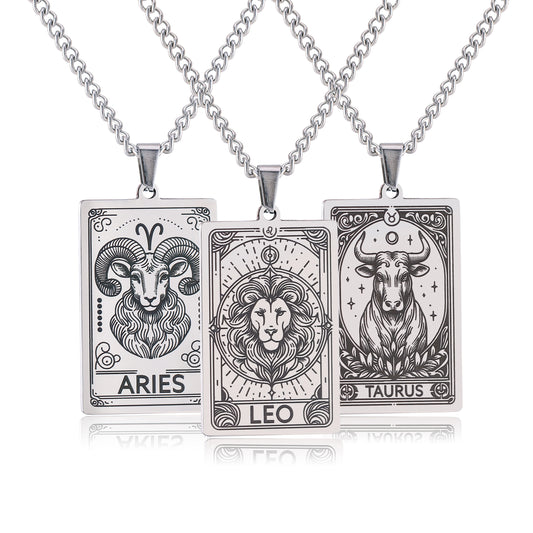 011 - 12 Zodiac SignStainless Steel Necklace