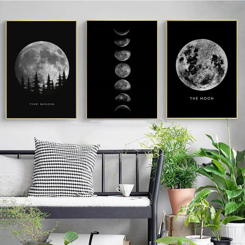 Full Moon Cycle Canvas Print