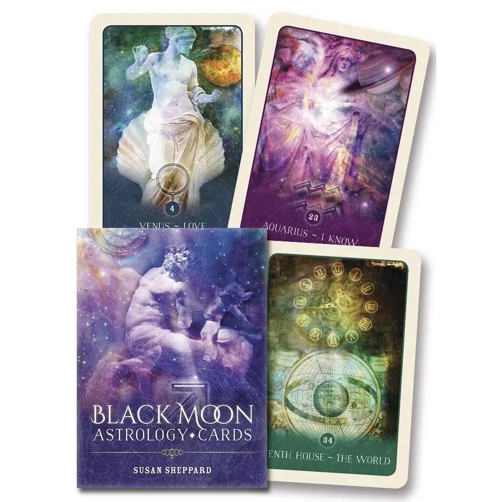 005 - Black Moon Astrology Oracle 52 Cards Deck