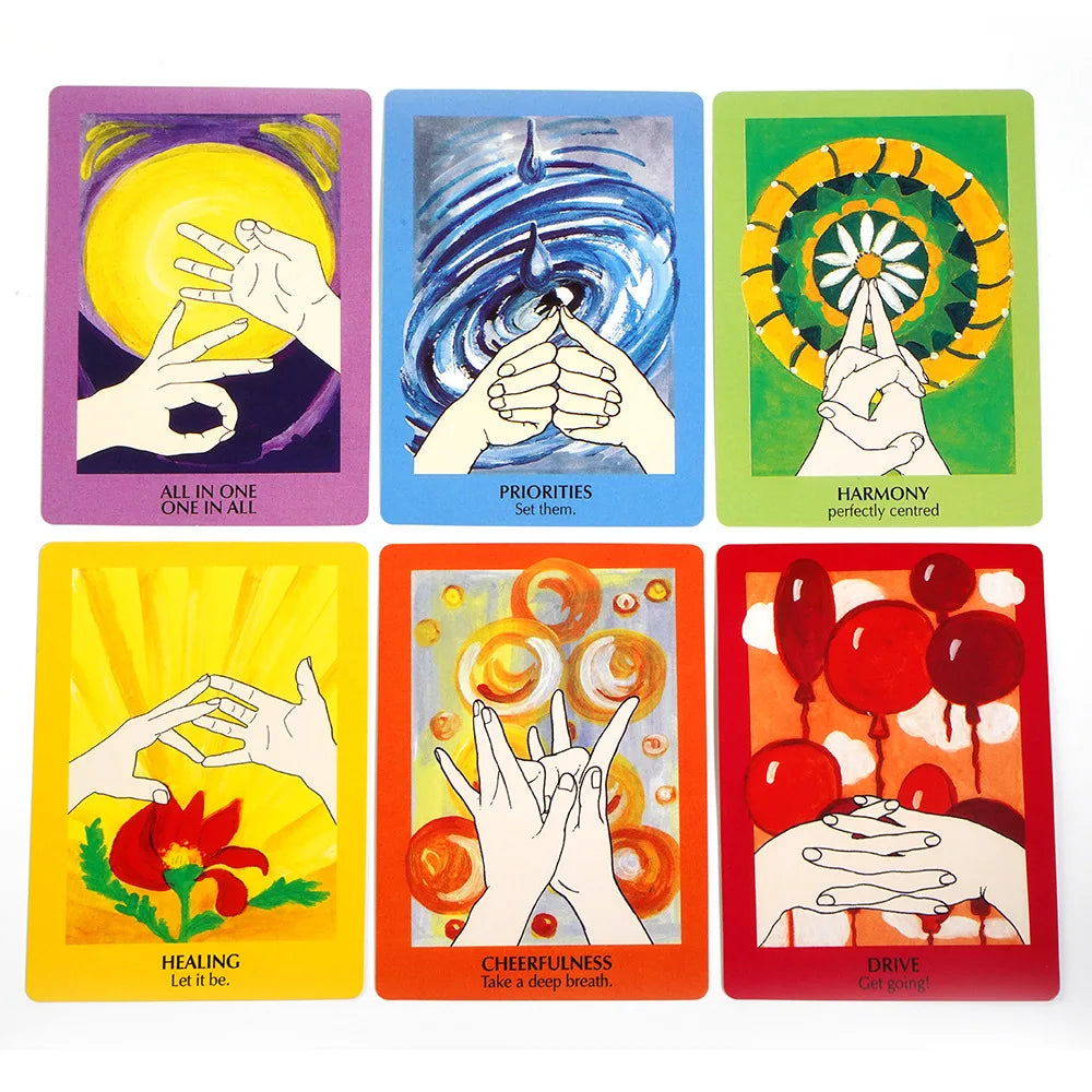 005 - Mudras For Body Mind And Spirit Oracle 68 Cards Deck