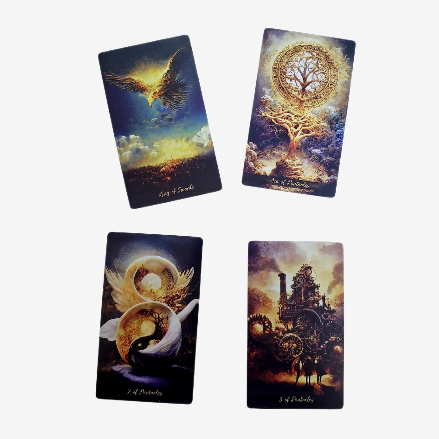 005 - Artificial Intelligence: Golden Journey Tarot Deck for Fated Divination