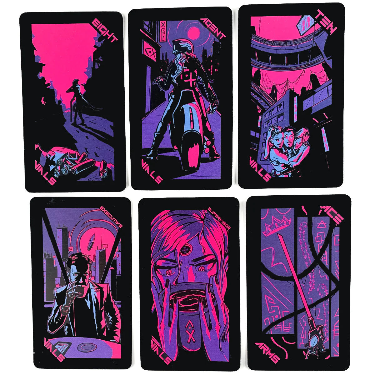 005 - Neon Moon Tarot Deck for Neon Divination