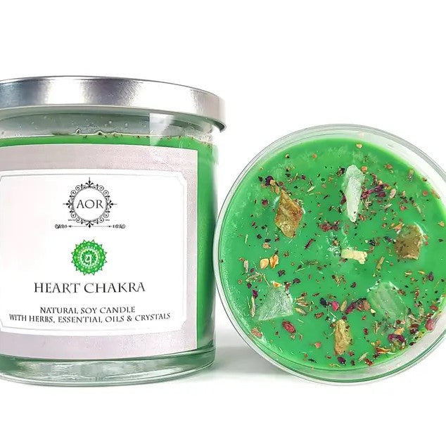 004 - Natural Soy Heart Chakra Candle by AOR