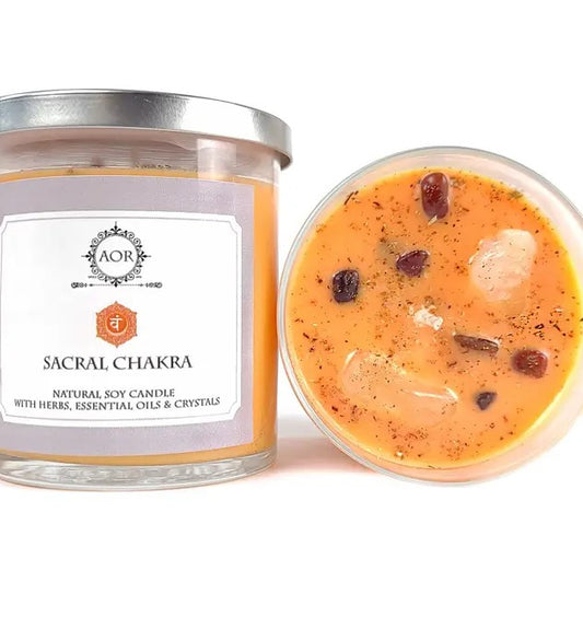 004 - Natural Soy Sacral Chakra Candle by AOR