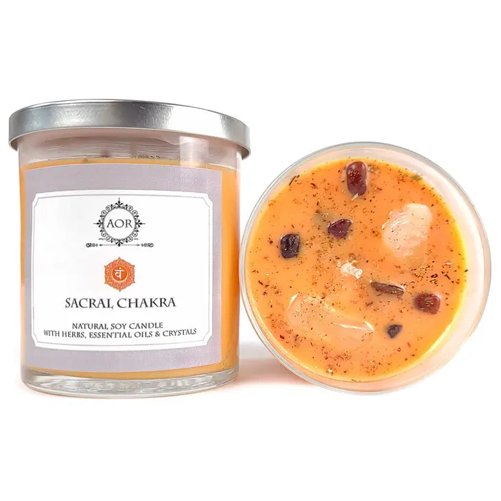 004 - Natural Soy Sacral Chakra Candle by AOR