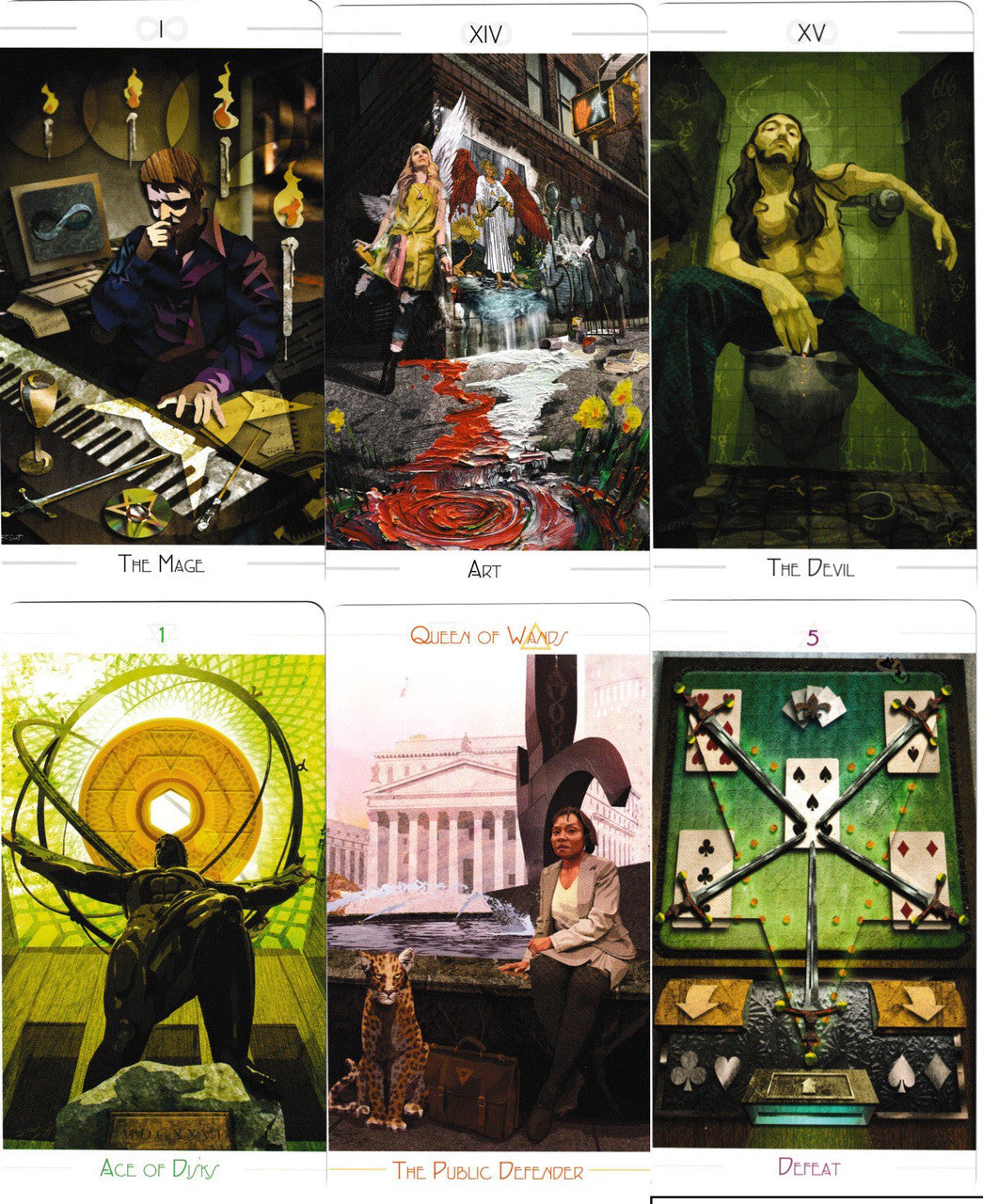 005 - The Urban Tarot 78 Cards Deck for Fated Divination