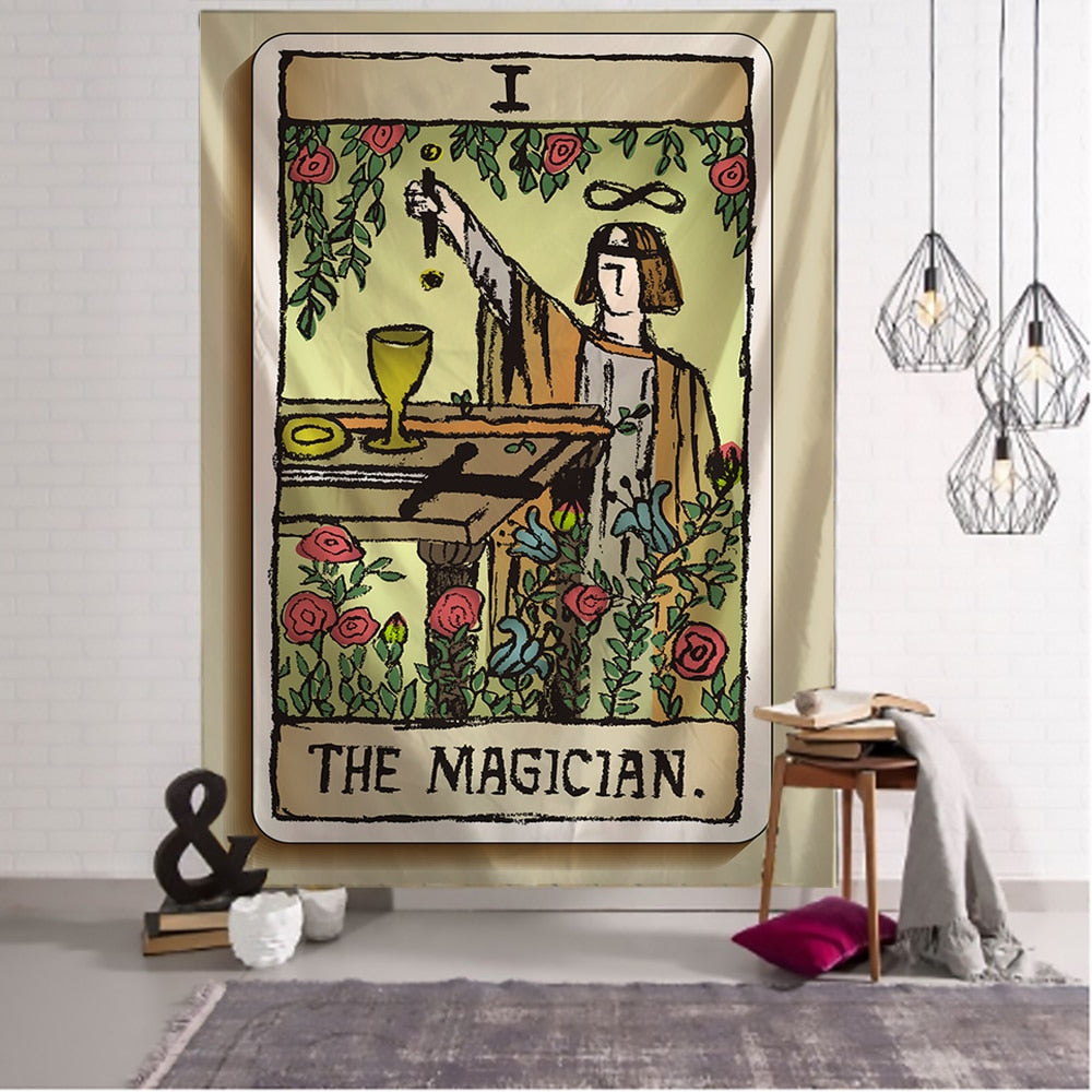 Original 1909 Tarot Card Major Arcana Tapestry