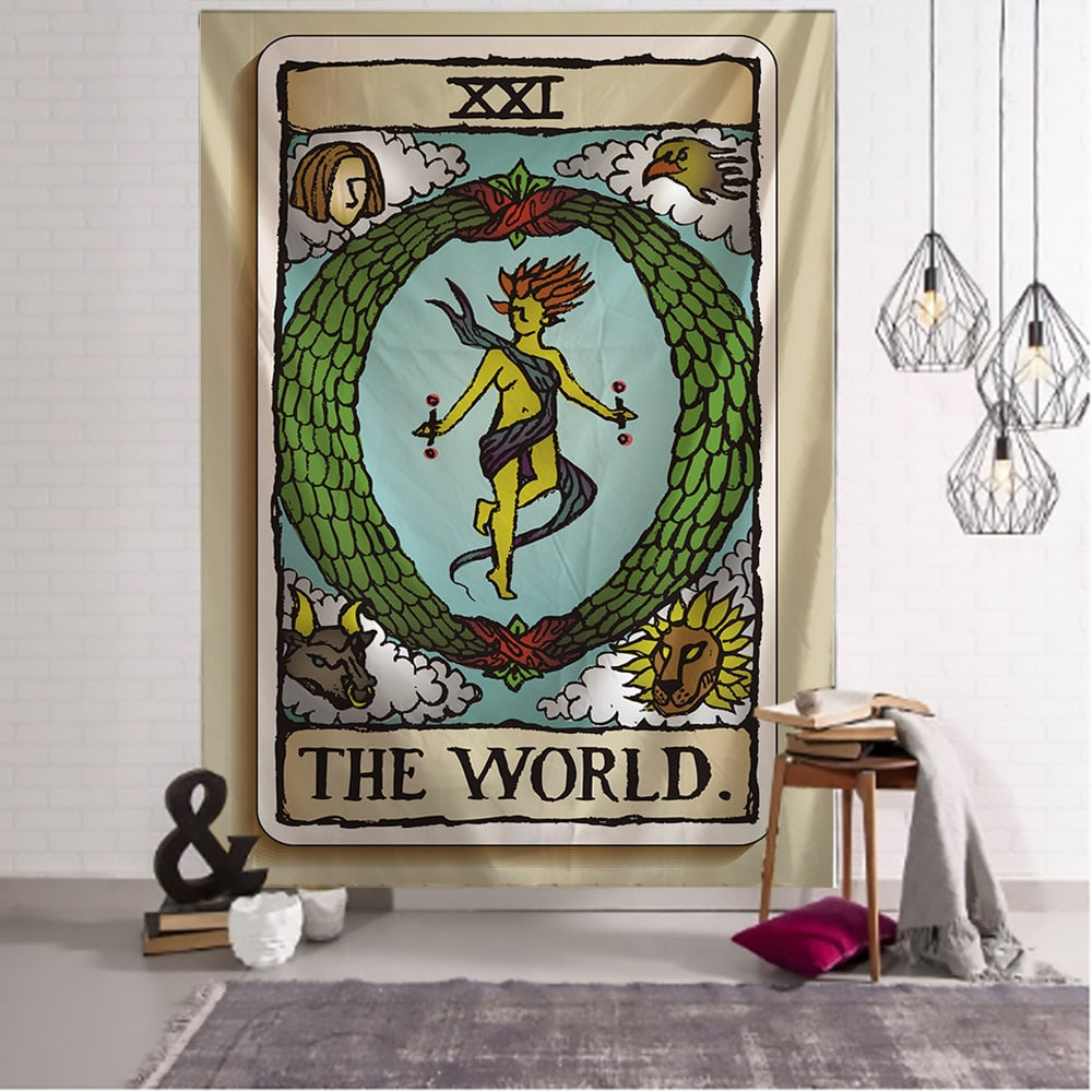 Original 1909 Tarot Card Major Arcana Tapestry